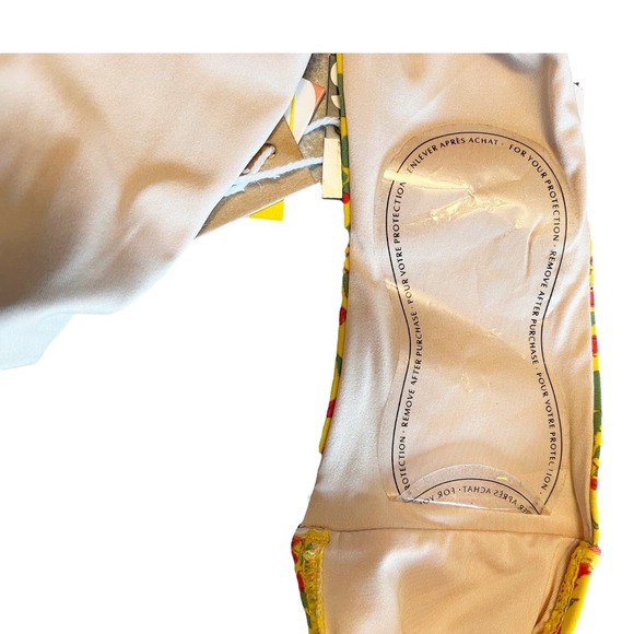 ROBERTA ROLLER RABBIT Rhody High Waist Bikini Bottom Floral Yellow Swimwear NWT - Picture 6 of 10